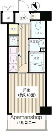 Ｓｃｅｎａ　Ｍ[1K/21.93m2]の間取図