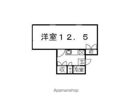 ラ・スペランツァー[1K/39.74m2]の間取図