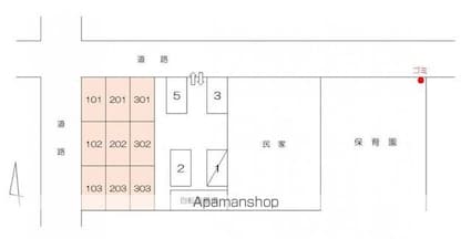 正英社ビル[3DK/54.96m2]の配置図