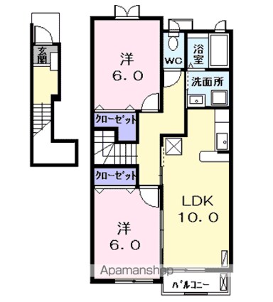 スパーブ社[2LDK/57.22m2]の間取図