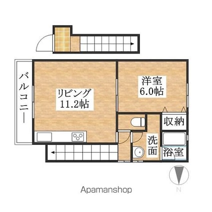 Ａｍｉ[1LDK/39.75m2]の間取図
