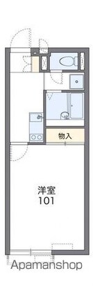 レオネクスト太田上町茶園[1K/26.08m2]の間取図