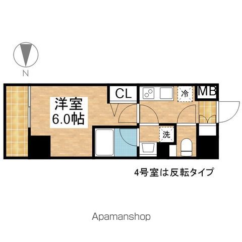 ディアレイシャス東別院の間取り写真