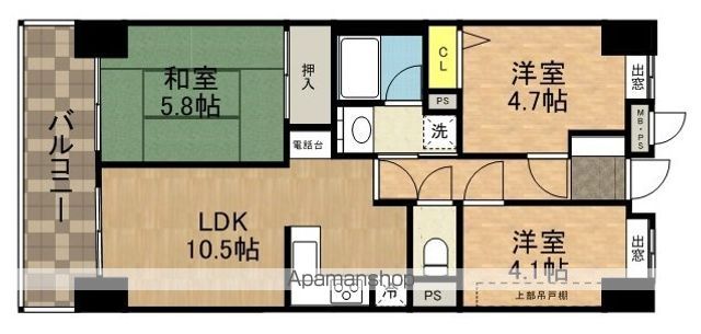 ライオンズマンション下総中山第3の間取り写真