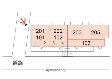 ルミエール若葉[2DK/39.7m2]の外観2