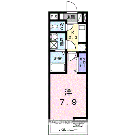 下松市 2階建 築8年の間取り写真