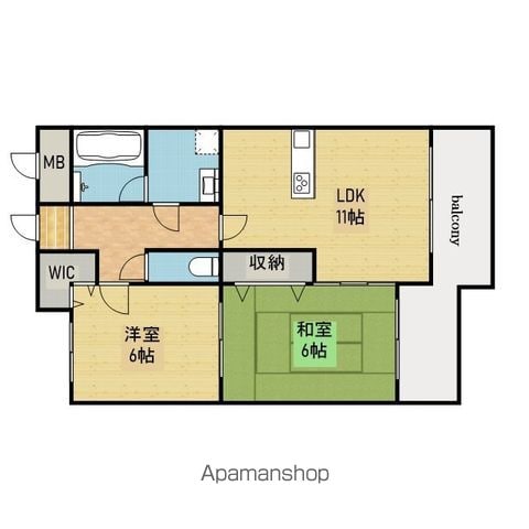 フレアコート京橋の間取り写真