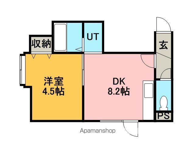 函館本線 稲積公園駅 徒歩17分 2階建 築26年の間取り写真