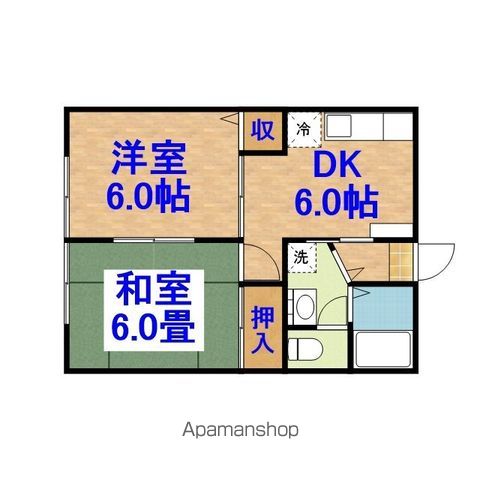 エンジェルハイツ東部台 A棟の間取り写真