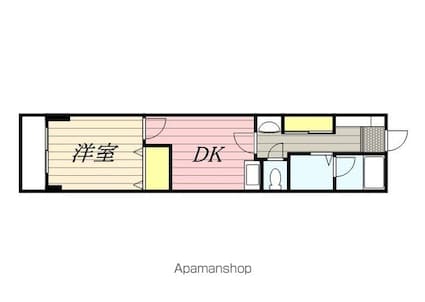 千葉サニータウン[1DK/36.54m2]の間取図