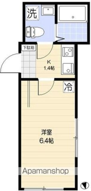 リュクスカーサ東向島[1K/18.2m2]の間取図