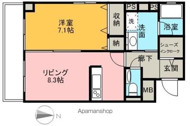 ハートフル医大西の間取り写真