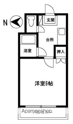 ＳＹビル[1K/21m2]の間取図