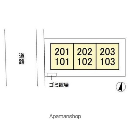 フルハウス[1K/18.21m2]の配置図