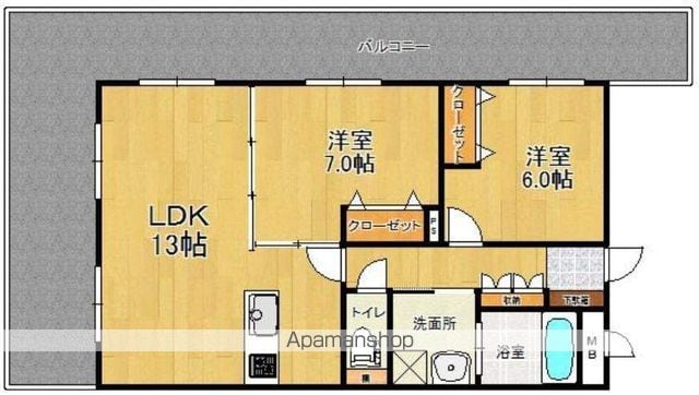 サンロージュ薬院駅前の間取り写真