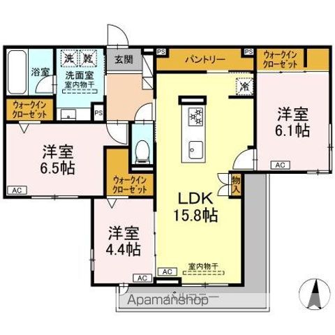 セレスティア檀溪通の間取り写真