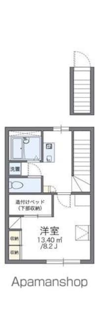レオパレスイシハラⅠ[1K/26.08m2]の間取図