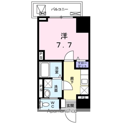 ドムス・ラグーナ[1K/27.41m2]の間取図