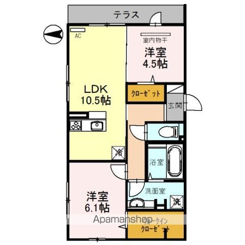 はぁと六万寺の間取り写真