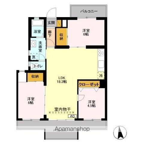 ハイツ南の間取り写真