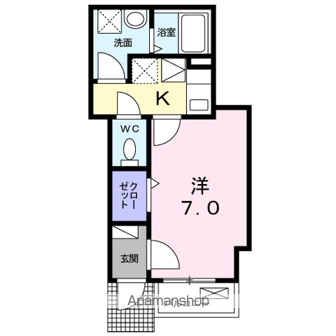 シャルマンIの間取り写真