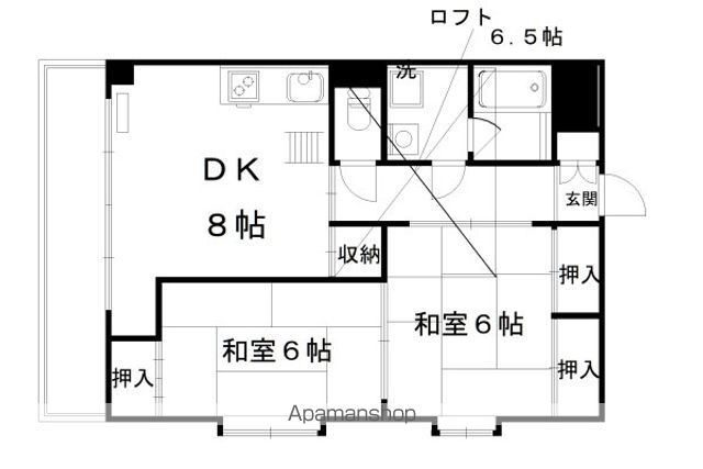 パークサイド三ノ宮の間取り写真