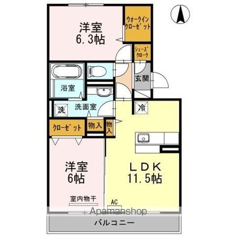 メゾン ブランシュの間取り写真