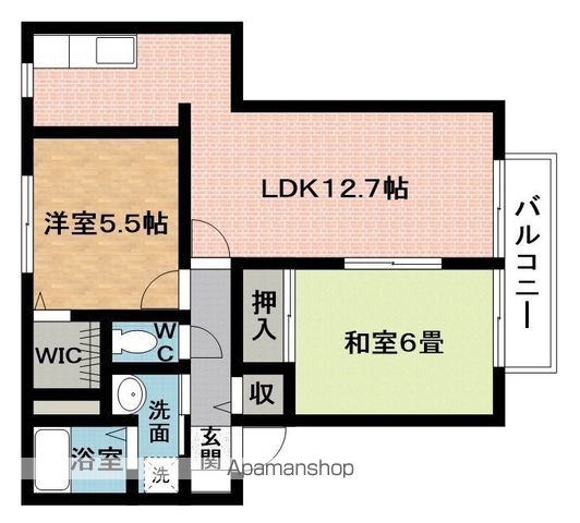 ハイツ ジュ,エイユーII Aの間取り写真