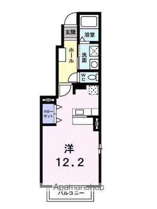 ハウス　クレメント　Ａ[1R/32.9m2]の間取図