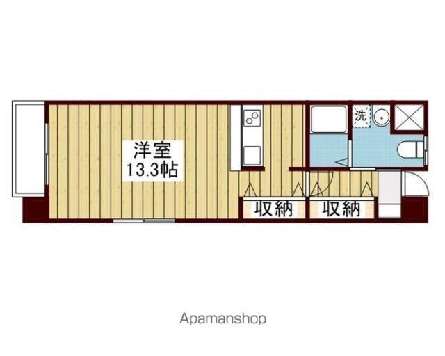 シェレナ本町[1R/35.1m2]の間取図