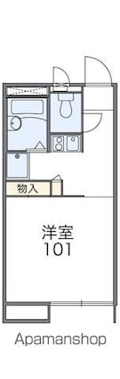 長野県塩尻市大字広丘高出[1K/20.28m2]の間取図