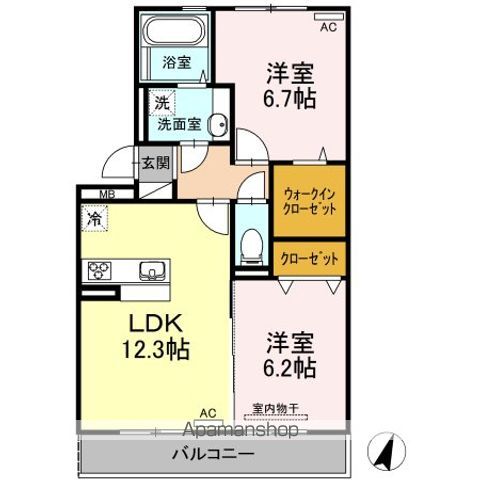D-roomIIの間取り写真