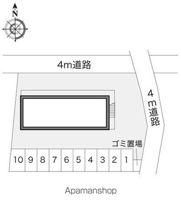 レオパレスＤＥＥＰＦＯＲＥＳＴ[1K/20.28m2]の配置図