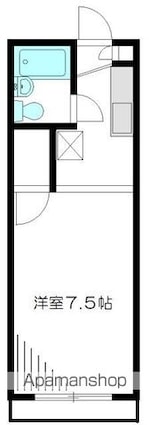 ヴァイサーホーフ[1K/21m2]の間取図