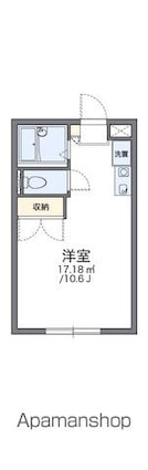 レオパレスウイング近藤[1K/22.86m2]の間取図