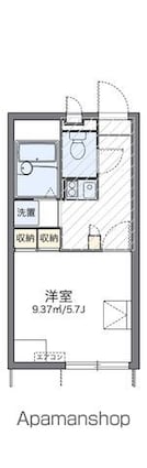 レオパレスルトゥール[1K/20.28m2]の間取図