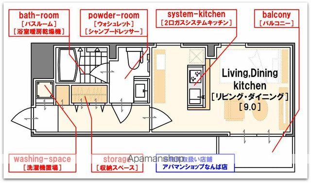 GRAMERCY NIPPONBASHIの間取り写真