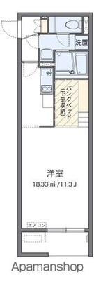 ミランダルーチェⅢ[1R/30.73m2]の間取図