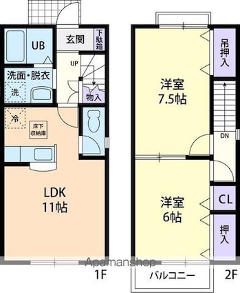 Ａｒｍｏｎｉａ　Ｉ[2LDK/59.6m2]の間取図