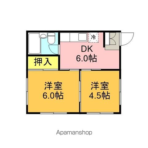 宮原ハイツの間取り写真