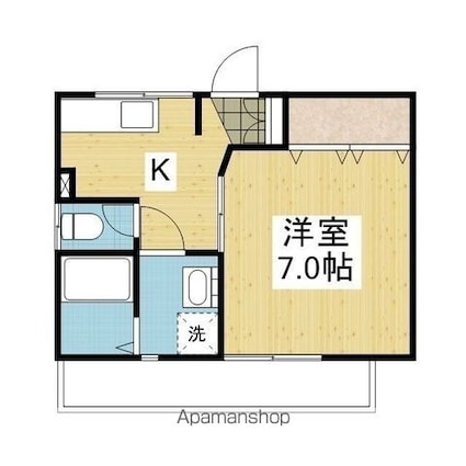 ＯＭⅠ[1K/23m2]の間取図