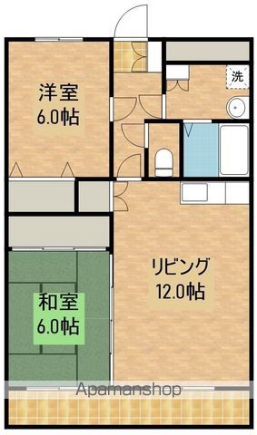 布施マンションIIの間取り写真