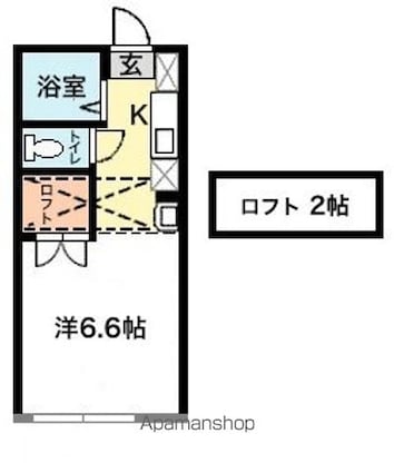 サニーライフ青山[1K/19.8m2]の間取図