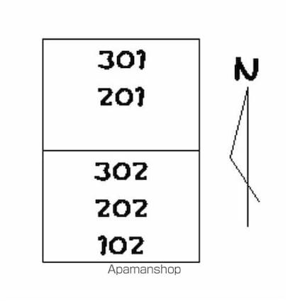 ソニックビル[3DK/54m2]の配置図