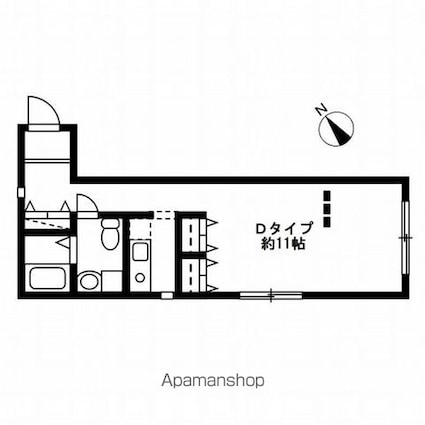 レジディア駒沢大学[1R/31.17m2]の間取図