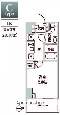 レジディア中延IIの間取り写真