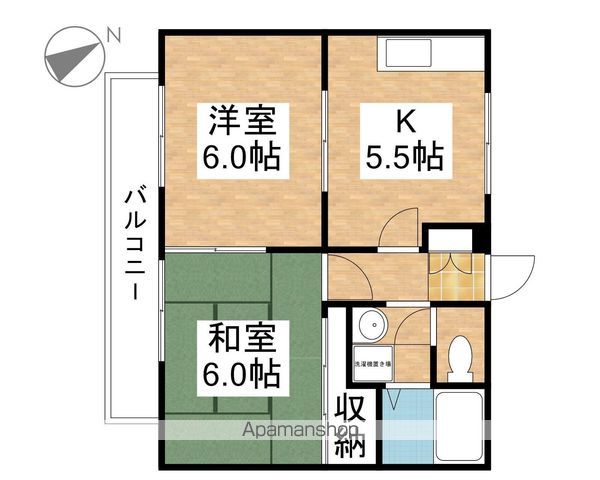 クリスタルブルーの間取り写真