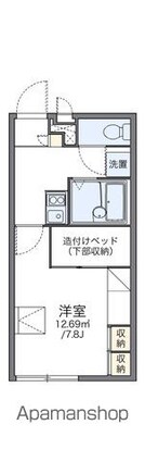 レオパレス桜館[1K/21.81m2]の間取図