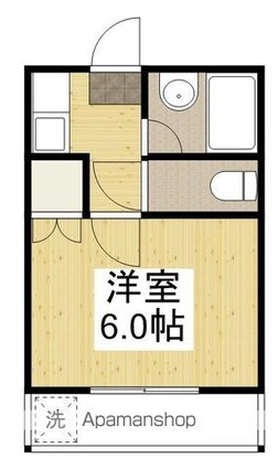 ホームズ沖野上[1K/18.18m2]の間取図