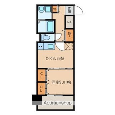 【福岡市博多区吉塚のマンションの間取り】